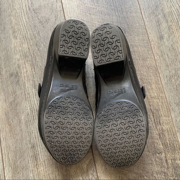 Dansko Tamara Black Leather Slip on Clogs EUR 41 - Picture 7 of 10